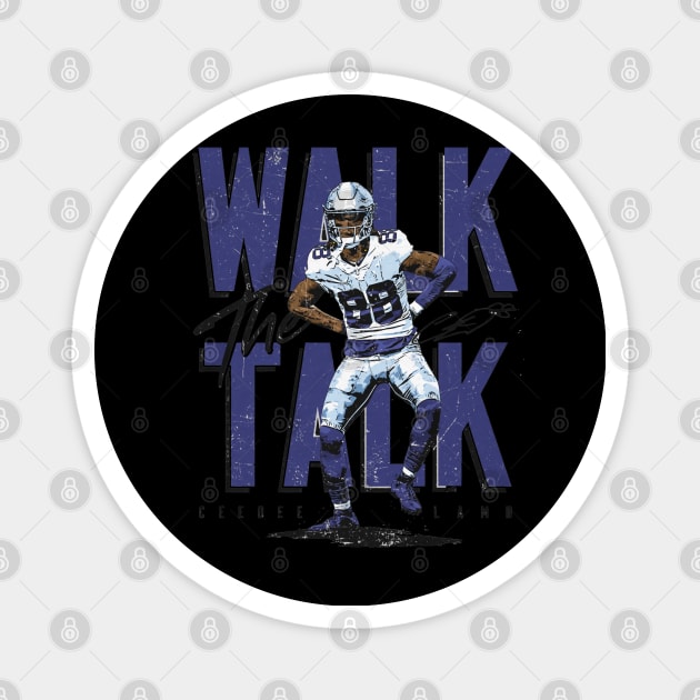 CeeDee Lamb Dallas Walk The Talk Magnet by Chunta_Design